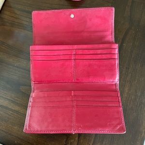 Red coach wallet